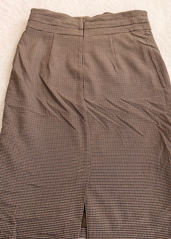 Kazayağı deseni midi etek - Görsel 2