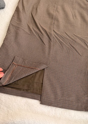 Kazayağı deseni midi etek - Görsel 4