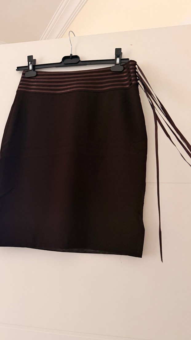 Acı kahve  Kadın kumaş  Etek - Görsel 2