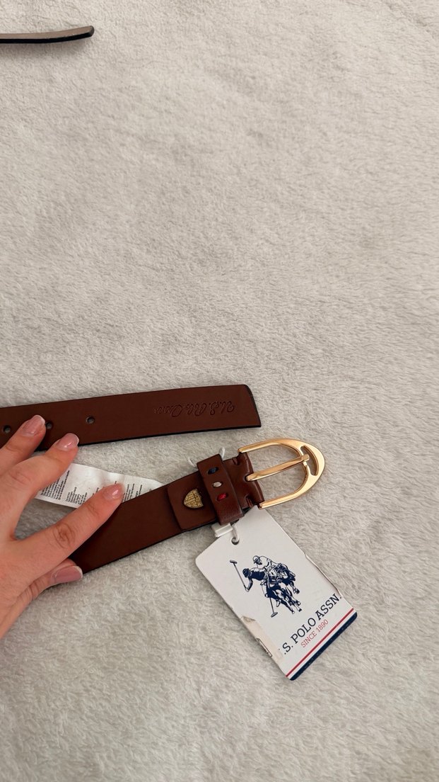 Ussa Kadın Kahverengi Deri Kemer - Görsel 2