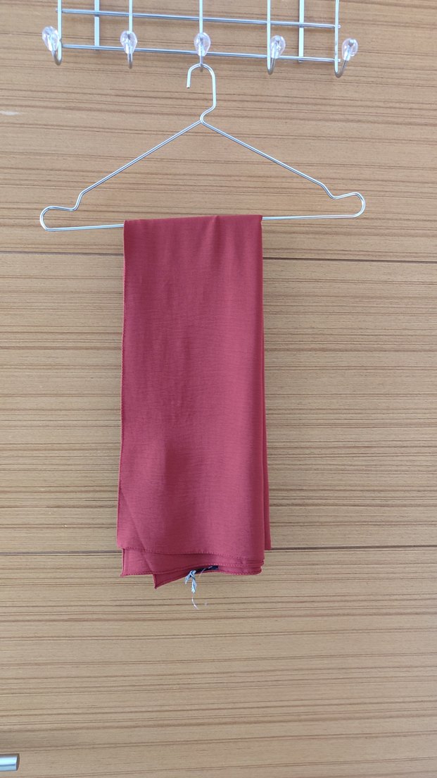 kiremit rengi Kadın Şal Drapeli Basic - Görsel 3