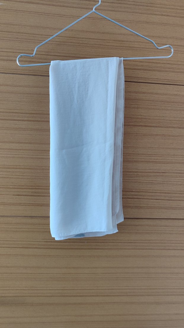 ekru Keten Kadın Şal Drapeli Minimalist - Görsel 2