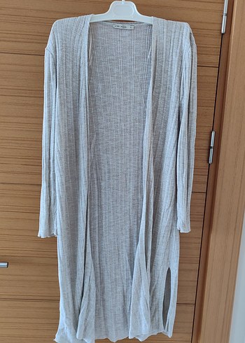 Bej Uzun Kollu Kadın Hırka - Görsel 2