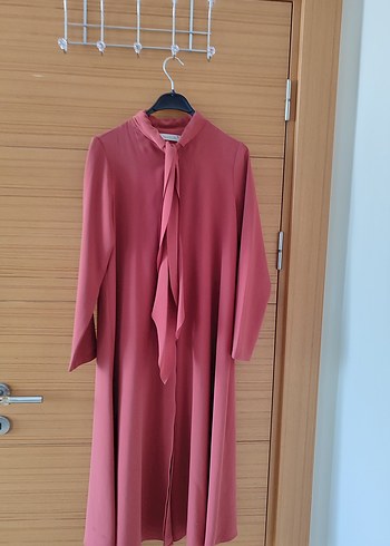 kiremit rengi Uzun Kollu Kadın Tunik - Görsel 3