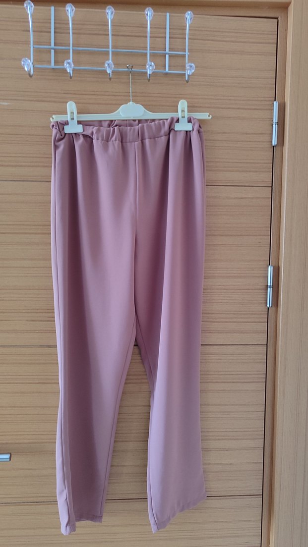 Boncuk İşlemeli Uzun Kollu Bej 2 li takım - Görsel 5