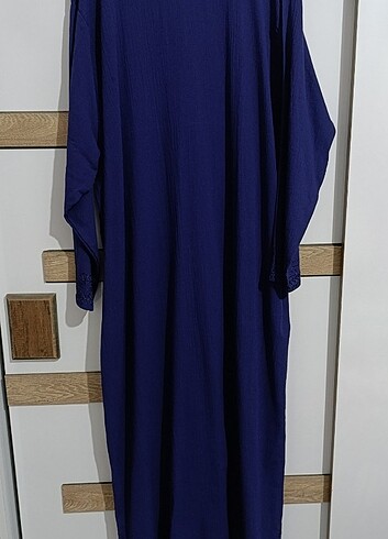 Diğer Simli Eliş Şile Bezi Mor Kaftan Elbise