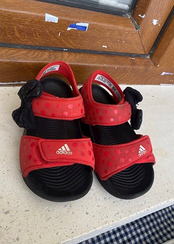 Kırmızı Adidas kız Çocuk Sandalet 22 numara