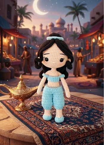 Disney serisi jasmin Bebek 20 cm