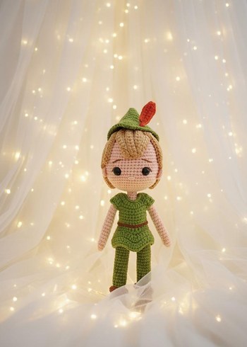 Disney serisi Peter pan Amigrumi bebek
