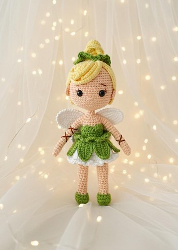 Amigrumi Tinkerbell Bebek 20 cm