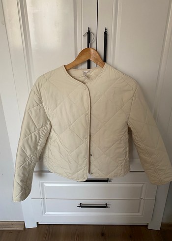 Zara Düğmeli Bej Kadın Midi Ceket