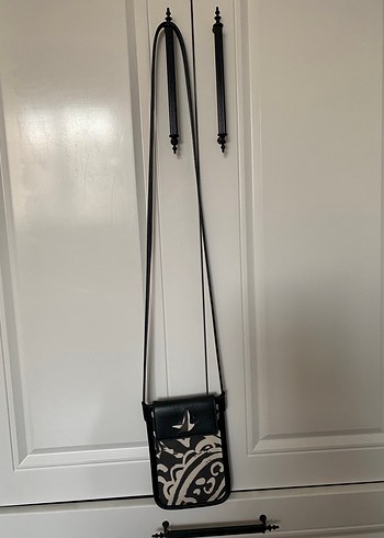 Beymen Club Kadın Siyah Deri Baskılı Crossbody Çanta