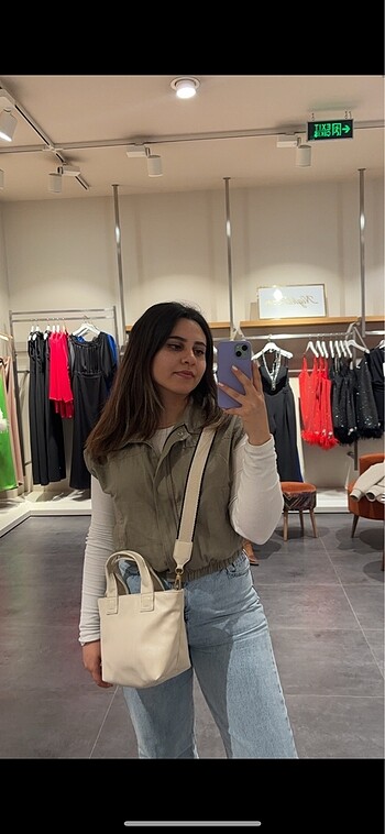 ZARA BEJ ÇANTA