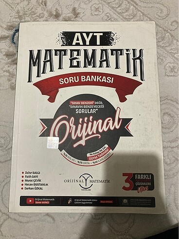 ORJİNAL AYT MATEMATİK SORU BANKASI
