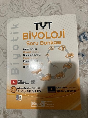 TYT BİYOLOJİ BİYOTİK SORU BANKASI