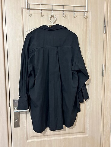 38 Beden siyah Renk Siyah oversize gömlek