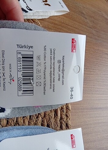 m Beden gri Renk Kadın patik çorap