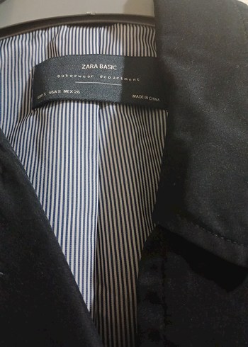 Zara Siyah Kadın Midi Trençkot