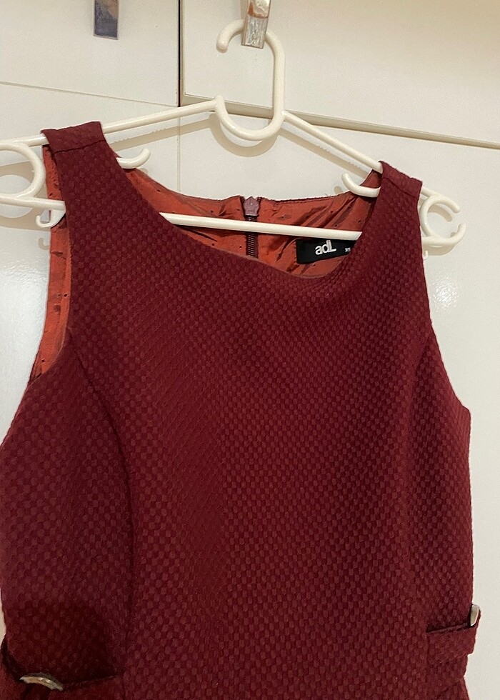 adl kırmızı elbise - Görsel 4