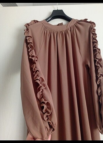 xl Beden camel Renk Tesettür Abiye