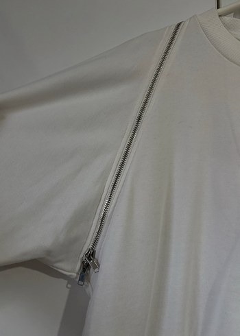 Uzun Kollu, Salaş Kesim Beyaz Elbise - Görsel 4