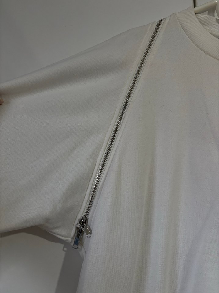 Uzun Kollu, Salaş Kesim Beyaz Elbise - Görsel 4