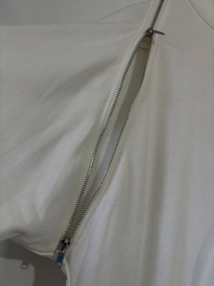 Uzun Kollu, Salaş Kesim Beyaz Elbise - Görsel 5