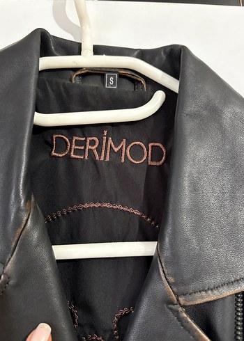 Kadın Siyah Deri Biker Ceket - Görsel 2