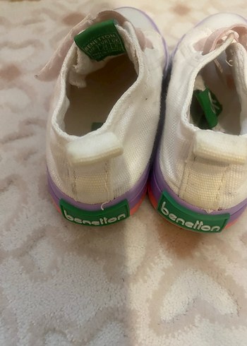 Kız Çocuk Beyaz Bağcıksız Spor Ayakkabı - Görsel 3