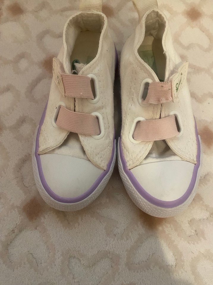 Kız Çocuk Beyaz Bağcıksız Spor Ayakkabı - Görsel 2