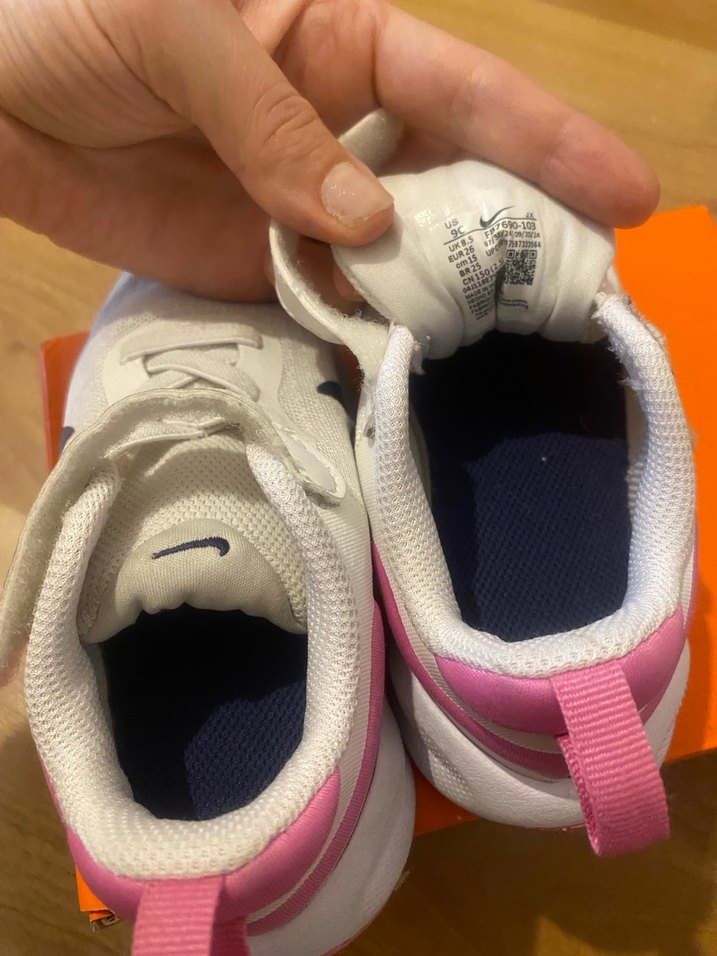 Kız Çocuk Beyaz Sneakers Cırt Cırtlı - Görsel 5