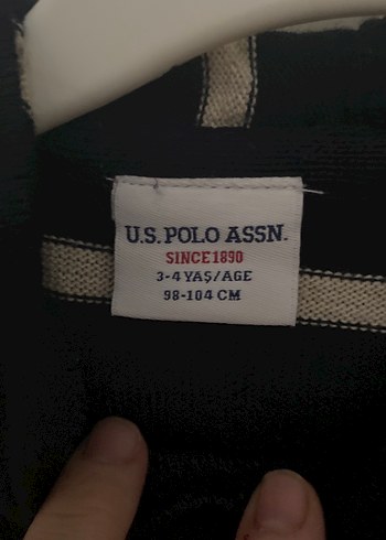 4 Yaş Beden Erkek Çocuk Çizgili Kapüşonlu Sweatshirt