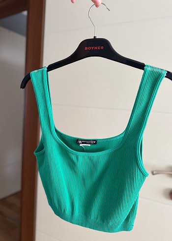 Yeşil Mini Spor Crop Top