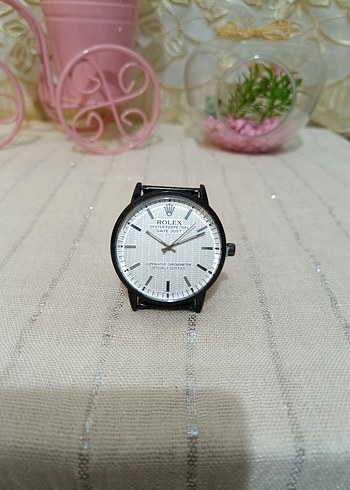 Rolex Beyaz Kadranlı Modern Klasik Erkek Saat