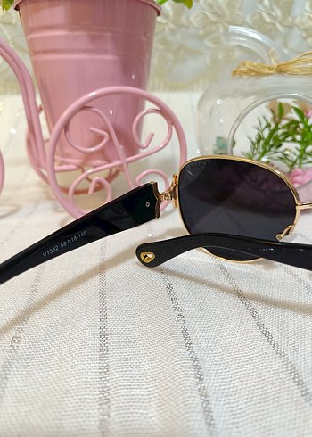 Chloe Parlak Altın Renk Modern Klasik Kadın Güneş Gözlüğü - Görsel 4