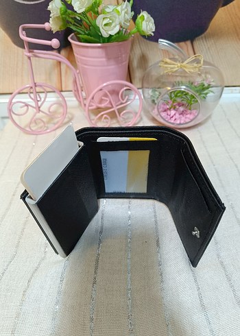 Lacoste Siyah Minimalist Erkek kartlık Cüzdanı - Görsel 3