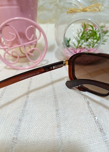 PRADA Kahverengi Klasik Kadın Güneş Gözlüğü - Görsel 4