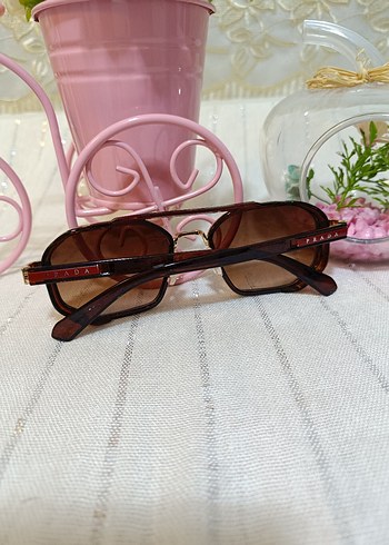 PRADA Kahverengi Klasik Kadın Güneş Gözlüğü - Görsel 3