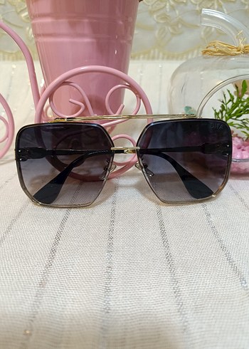 DİTA Altın Renk Transparan Çerçeveli Gri Gözlük - Görsel 2