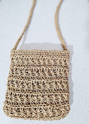 Diğer Handmade hasır telefon çantası.