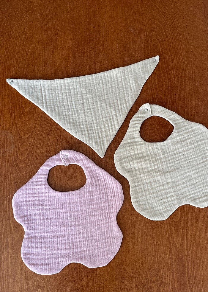 4 Katlı Müslin Bebek Önlüğü - Görsel 2