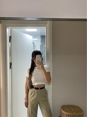 Trendyolmilla Vizon Wide Leg Pantolon
