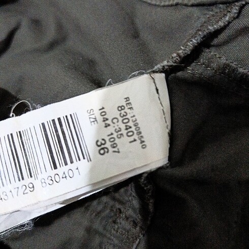 36 Beden haki Renk Haki Kargo Etek Mango