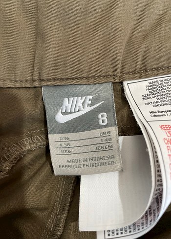 36 Beden Nike Kadın Kahverengi Midi Bermuda Şort