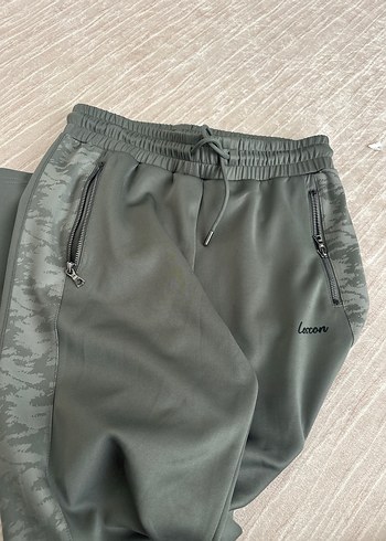 Fermuarlı Siyah haki  Rahat Outdoor Eşofman - Görsel 2