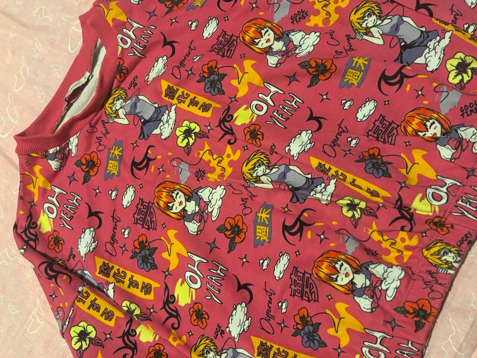 Renkli Baskılı Kapüşonlu Kız Sweatshirt - Görsel 2