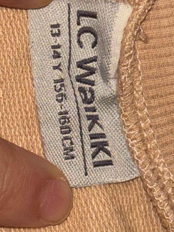 Kız Çocuk Bej Payetli Uzun Kollu Sweatshirt - Görsel 4