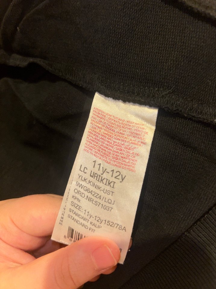 Kızlar için Siyah Kapüşonlu Fermuarlı Ceket - Görsel 3