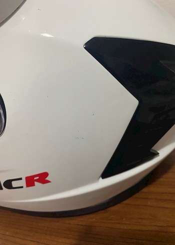 Beyaz NCR Motosiklet Kaskı Velcro Bantlı S BEDEN - Görsel 4