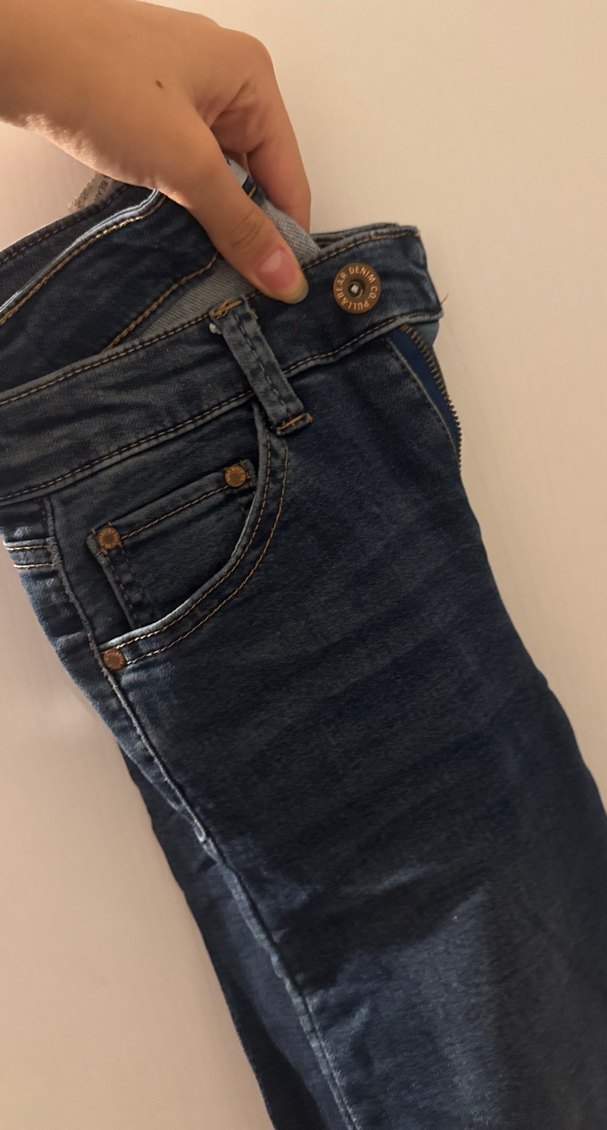 Lacivert Kadın Denim Pantolon - Görsel 3